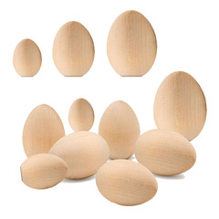 2023 Wooden DIY Egg Painting Dye Egg Kids Hand-painted Egg Props Easter Decoration Toy