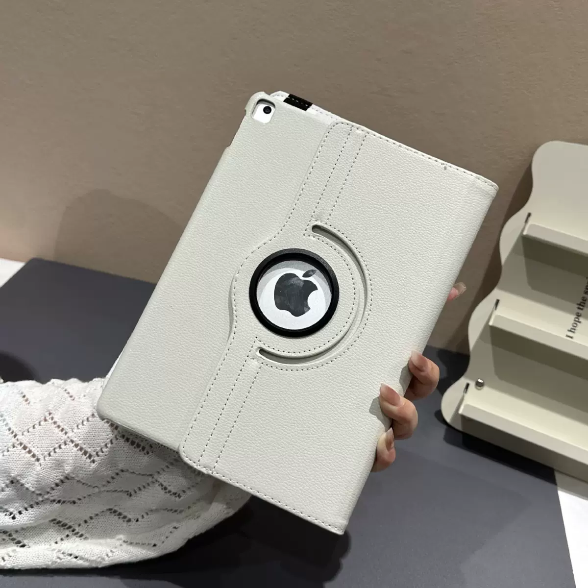 360°旋转皮套iPad保护套苹果平板保护壳简约air7全包可DIY2025