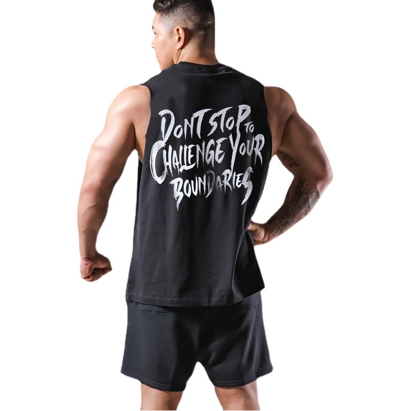 LYFT Summer New Fitness Sleeveless T-shirt Korean Loose Breathable Training Vest Basketball Clothes