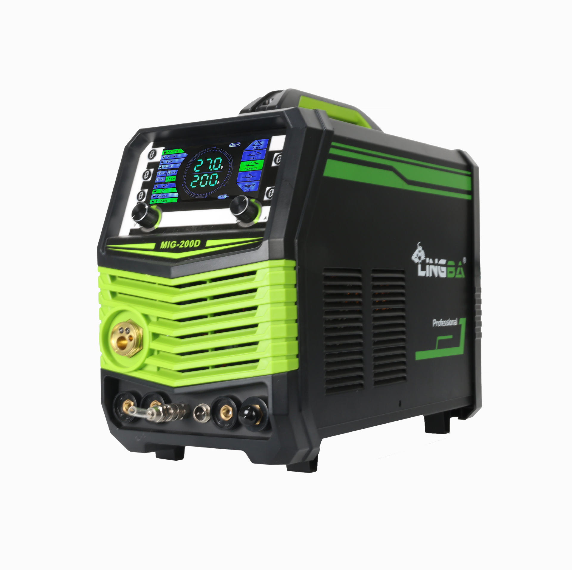 新款160A/220V6合1多功能5kg有气气保焊机MIG/TIG/MMA/CUT电焊机