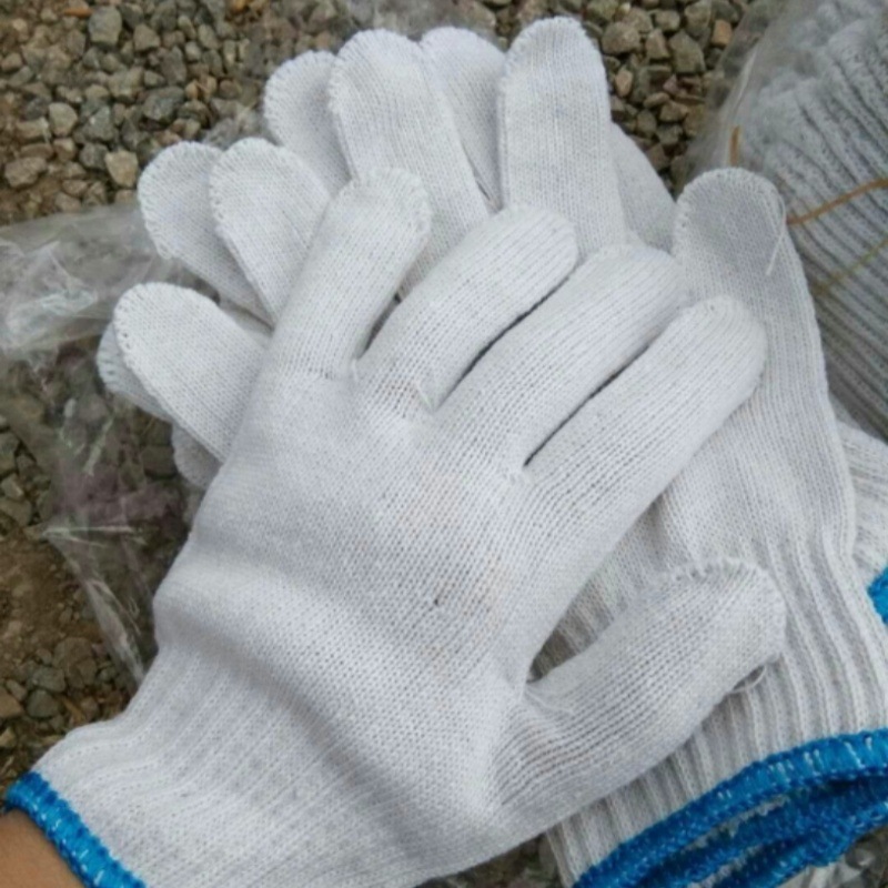 劳保手套库存手套白棉纱手套手部防护用品