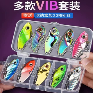 vib路亚假饵套装三本钩远投翘嘴鲈鱼马口亮片微物通杀全套响尾+蛇