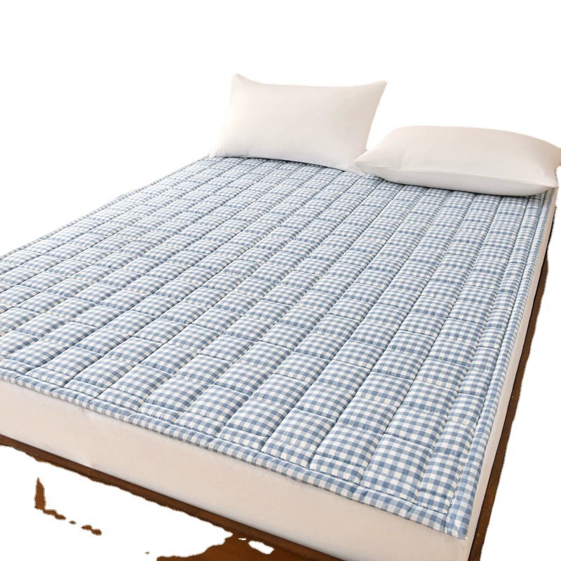 Хлопковая пряжа-окрашенный промытый хлопковый матрас утолщенный хлопковый матрас для студенческого общежития матрас моющийся тонкий матрас одеяло