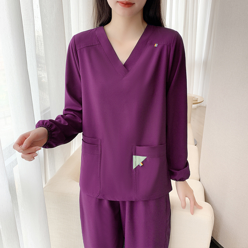 여성용 다크 퍼플 긴팔 [통관시 환불 불가]