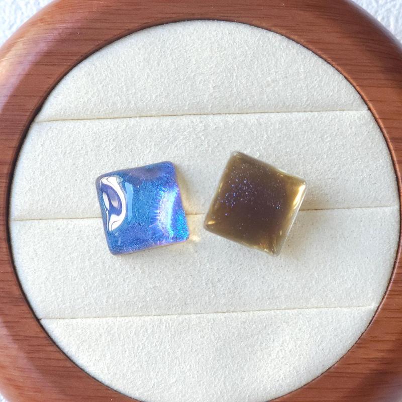 星空水波纹闪粉圆形方形爱心五角星树脂发饰耳饰鞋花diy饰品配件|undefined