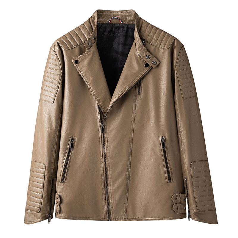 Spring And Autumn Thin Men's Leather Clothing Fashion Casual Motorcycle