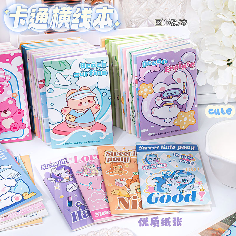 Cuaderno de dibujos animados de 100K creativo de alto valor de la cara cuaderno de bolsillo portátil cuaderno de notas cuaderno de notas