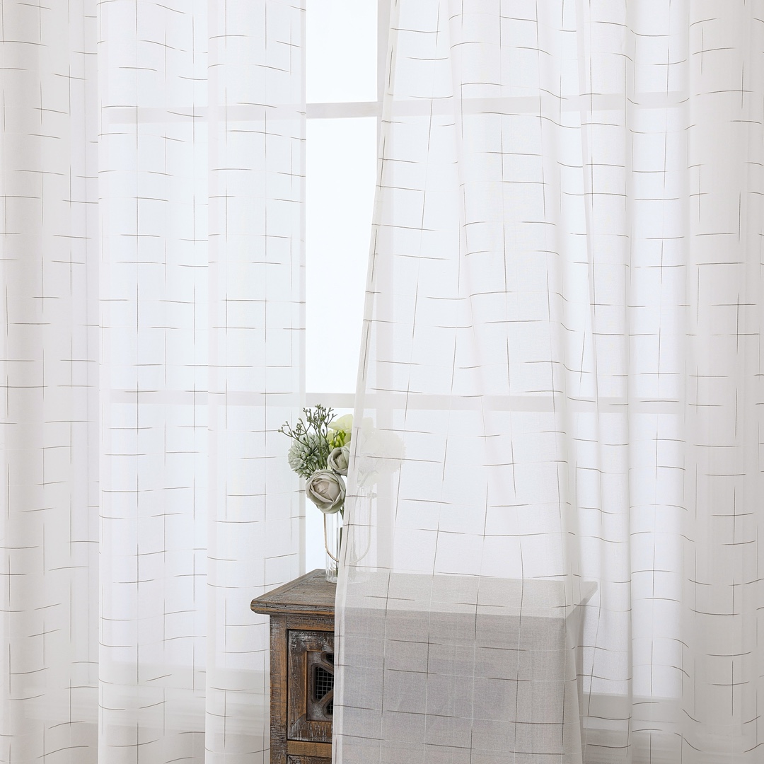 2025 nuevo comercio exterior de Amazon cortinas de rayas de lino más Aliexpress una venta directa de fabricantes