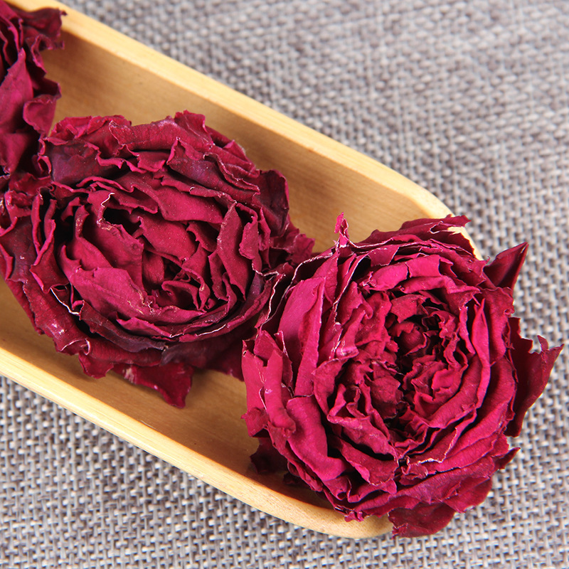 Yunnan ink Red Rose Garland super large freeze-dried rose tea double petal edible red rose flower tea wholesale