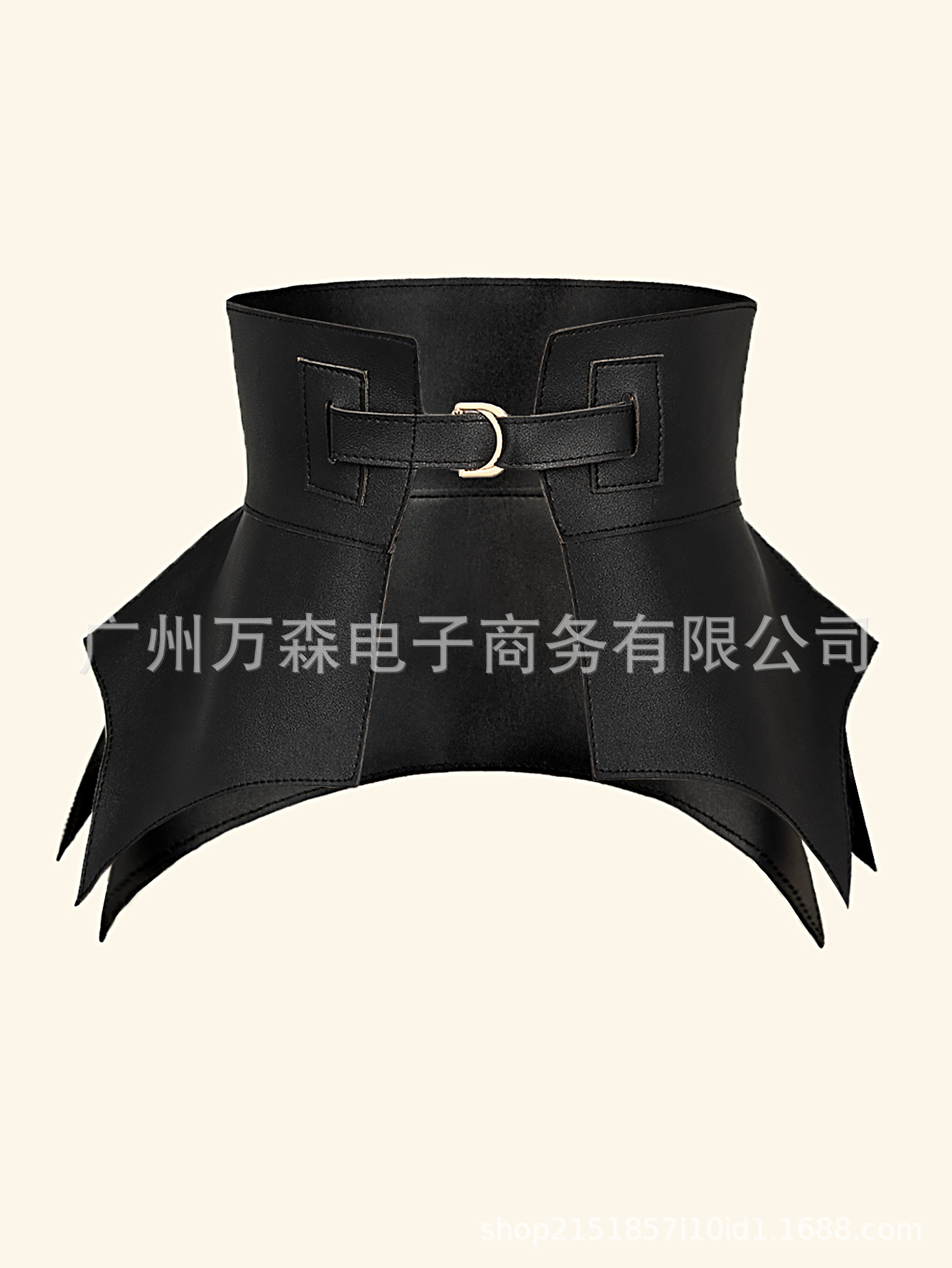 跨境批发时尚复古女士腰裙黑色简约百搭淑女裙装西服腰封宽腰封