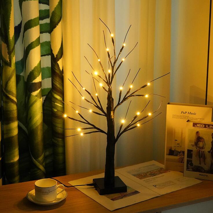 Venta directa de fábrica, luces navideñas transfronterizas, luces led de árbol de luciérnaga, luces decorativas estrelladas para regalo de cumpleaños