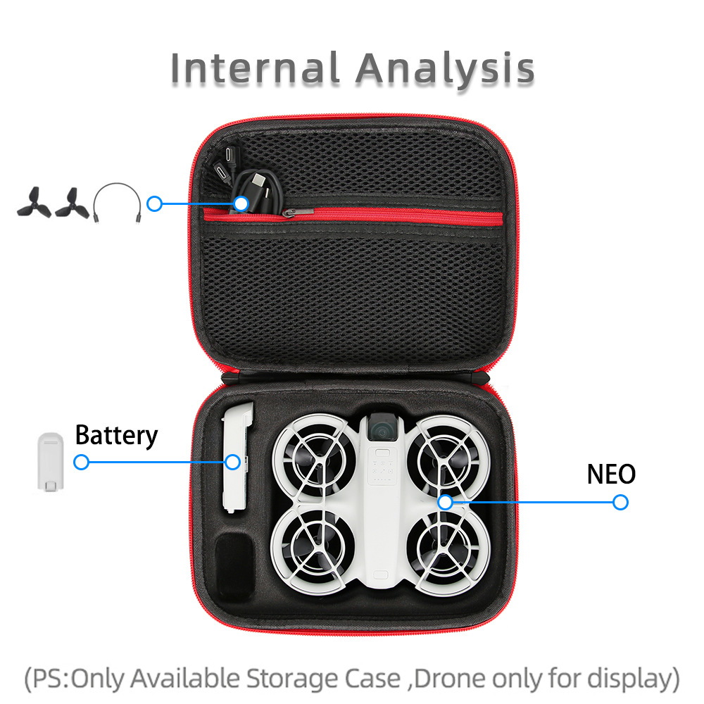 DJI neo bolsa de almacenamiento caja de un solo dispositivo, bolsa portátil, caja de almacenamiento portátil, bolsa para aviones no tripulados