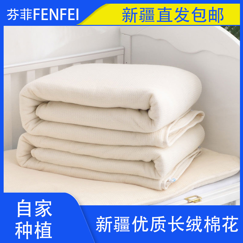 新疆棉花新疆直發幼兒園兒童被子芯冬天加厚棉被褥子墊子棉芯