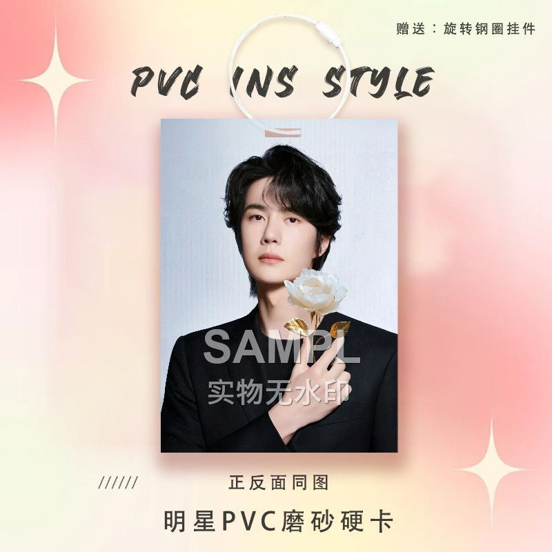 王一博応援周辺スター カード 参加証明書 PVC ハードカード キーホルダー 実店舗 スタンド スクールバッグ ペンダント|undefined