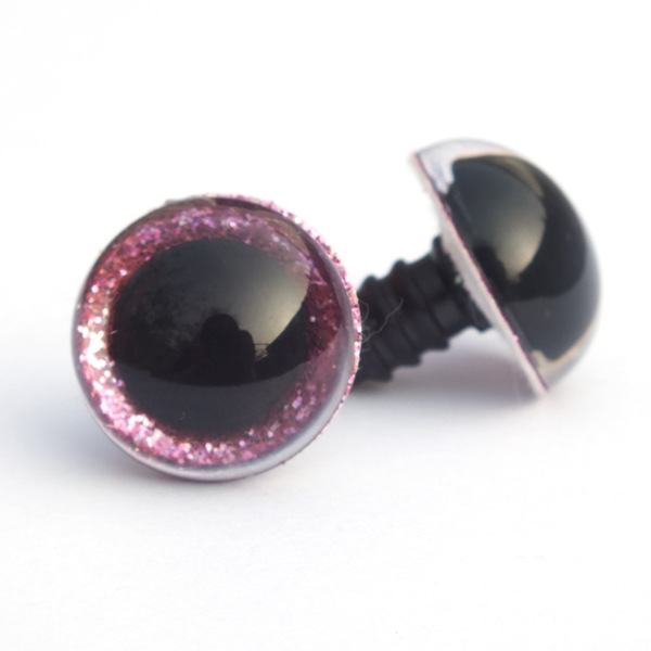 Ojos de cristal en forma de estrella rosa, perlas simuladas de 9-24 mm, accesorios para muñecas y juguetes