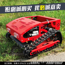 农林果园自走式除草机 高尔夫球场草坪修剪机 履带式遥控割草机