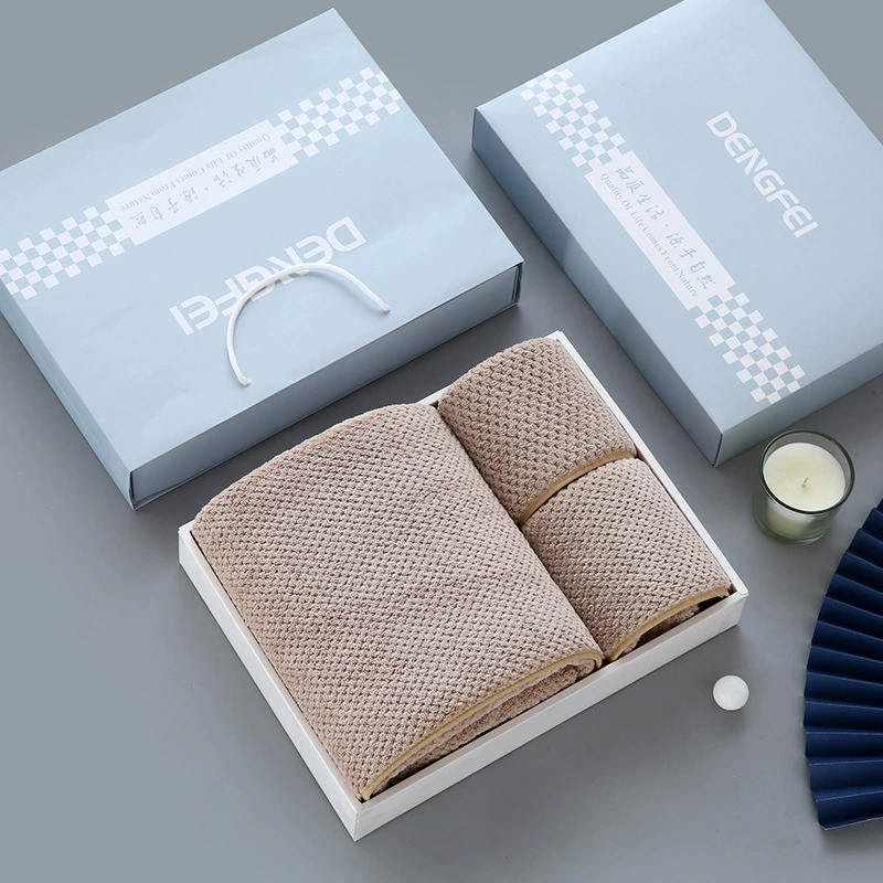 Катионное банное полотенце из трех частей рекламный подарок свадебное банное полотенце мягкий абсорбент взрослый бытовой