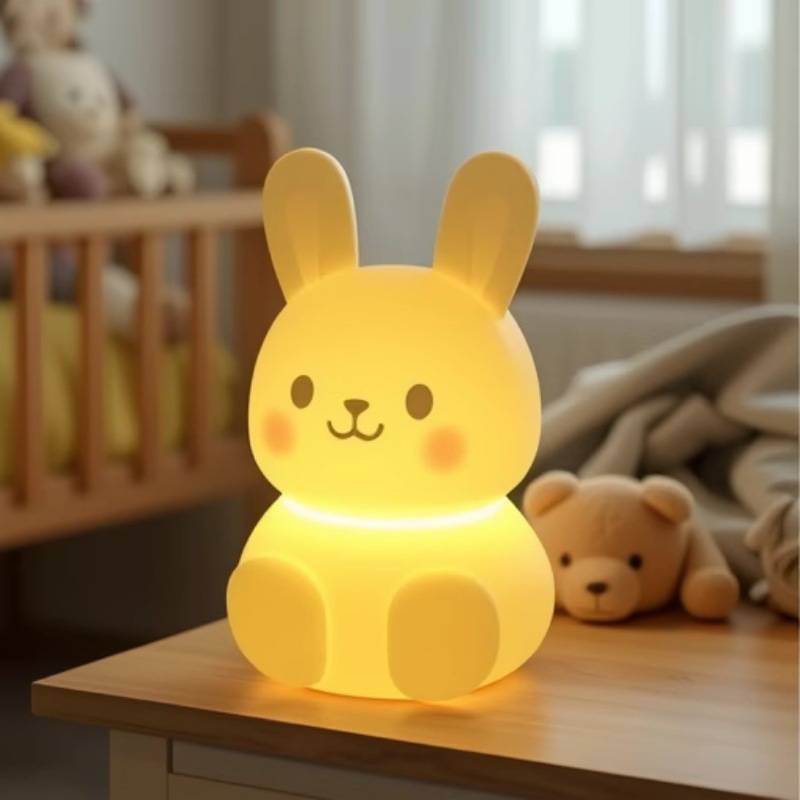 Trabajo y estudio dibujos animados koala regalo luz creativa de silicona mesita con luz para dormir para niñas