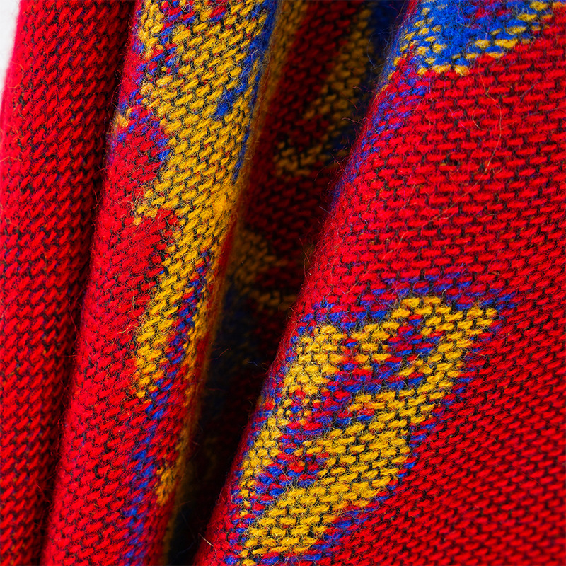 2024 estilo nacional nueva chaqueta de punto de viaje de fotografía abrigo chal vacaciones jacquard espeso retro