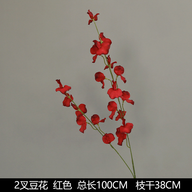 红色仿真花婚礼婚庆场地场景布置道具仿真花束花艺装饰花假花批发|undefined