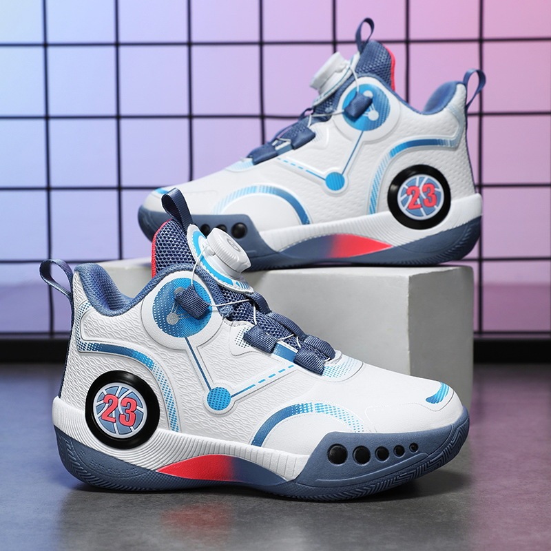 High Quality Jinjiang New High-Top Sports Shoes Men's Youth Basketball Shoes 6-18 Years Old Adult Basketball Shoes Wholesale