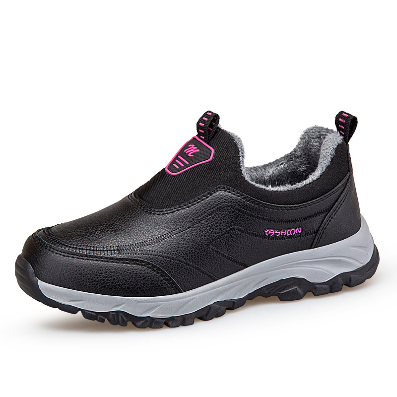Zapatos de invierno de mediana edad nuevos zapatos de deporte de ancianos con zapatos de algodón de lana, zapatos casuales de papá, calentamiento de mamá