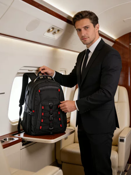 Cross-Border Business Backpack, Laptop Bag, Multi-Functional Travel Bag, Lightweight Waterproof Large-Capacity Men's Backpack
