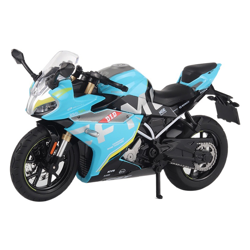 Modelo de motocicleta simulación motocicleta con sonido y luz amortiguador aleación modelo de coche boutique decoración niño juguete Chenghai venta al por mayor