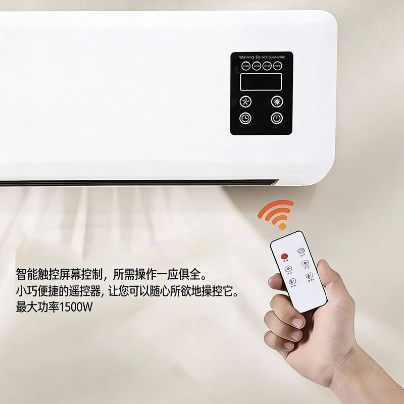 Cross-Border Portable Mini Air Conditioner, Natural Wind Heater, Household Bedroom Wall-Mounted Heater, Cannot Provide Cooling