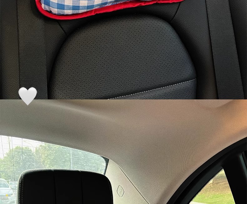 Cute car seat headrest car neck pillow comfortable blue apple series car pillow car pillow a pair of pillows