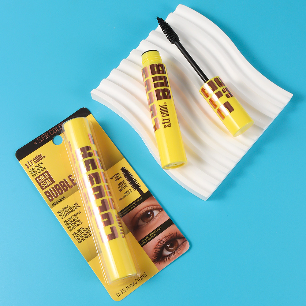 s.f.r color fabricantes al por mayor estereoscópicos ojos grandes impermeables fácilmente desmaquillable rollo curva larga extensión máscara densa