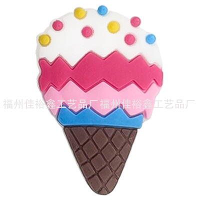 Invierno nuevo colorido unicornio serie agujero Zapatos flor Polaroid Arco Iris pony accesorios para niños transfronteriza en stock