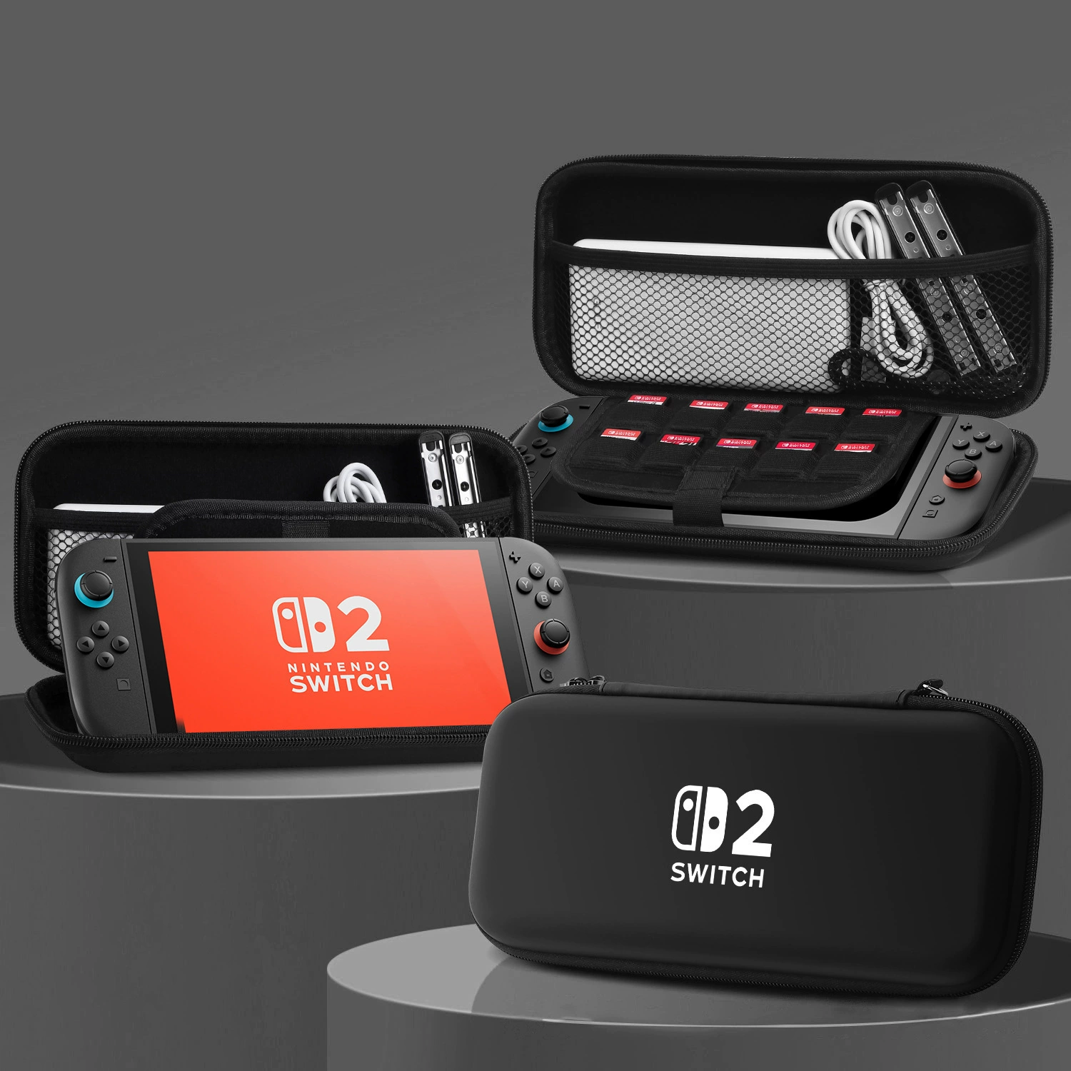 Чехол для хранения приставки Switch2, коробка для игровой консоли второго поколения, жесткий EVA кейс для аксессуаров