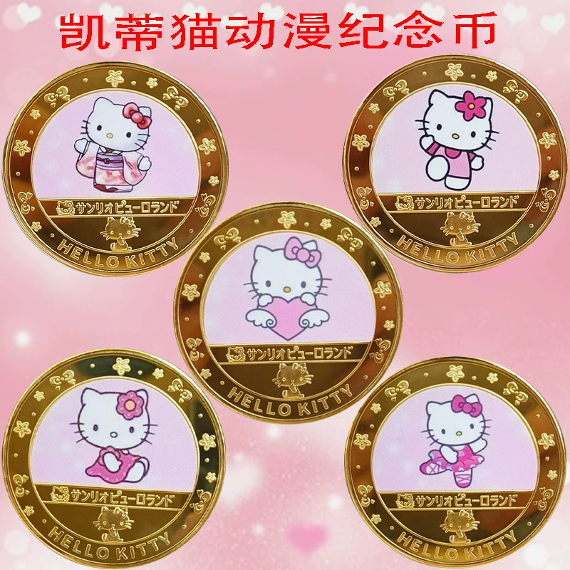 Hello kitty, coins, commemorative medal