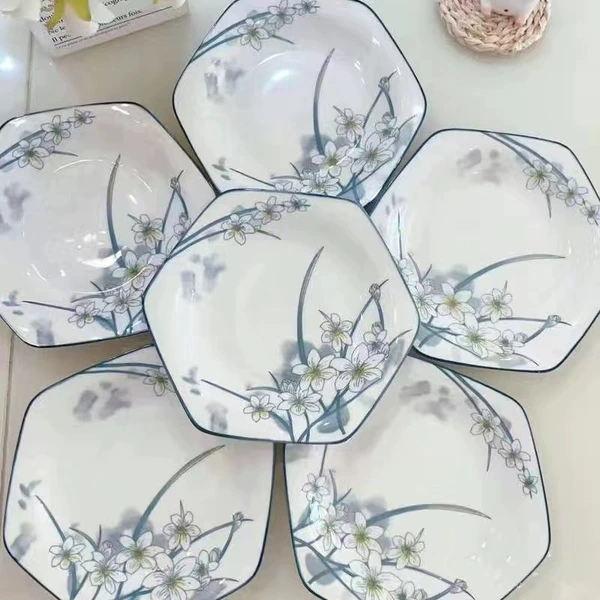 Narcissus hexagonal plate (pack of 6)