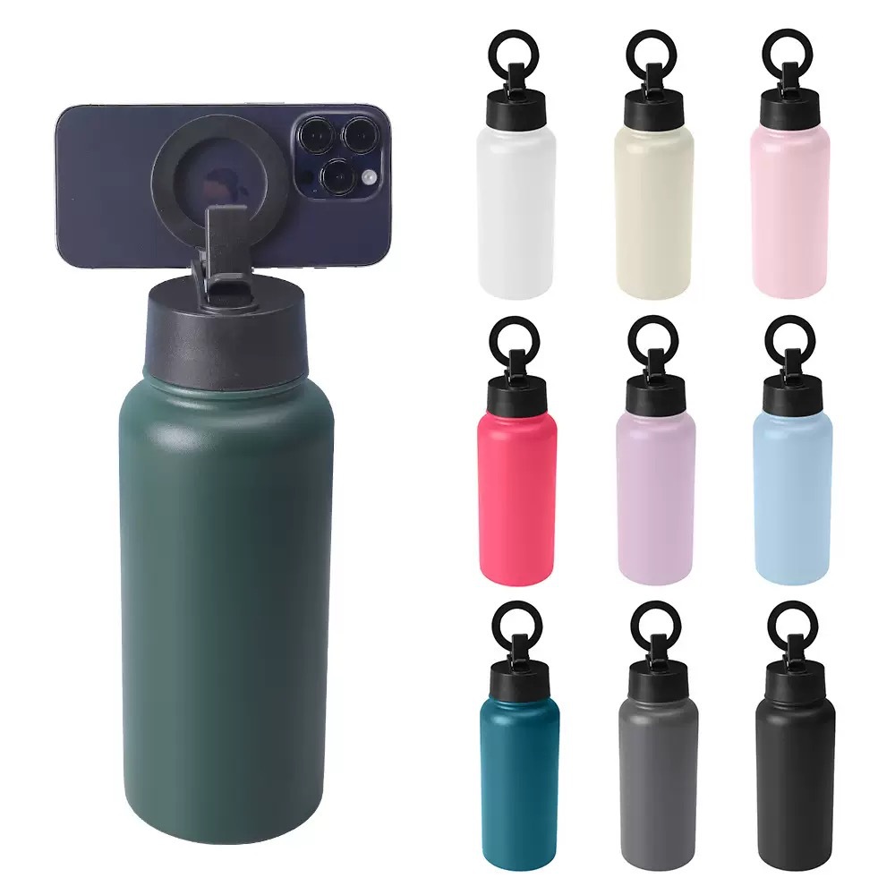Amazon teléfono móvil transfronterizo imán 32oz taza espacial 304 taza de vacío de boca ancha botella deportiva de gran capacidad