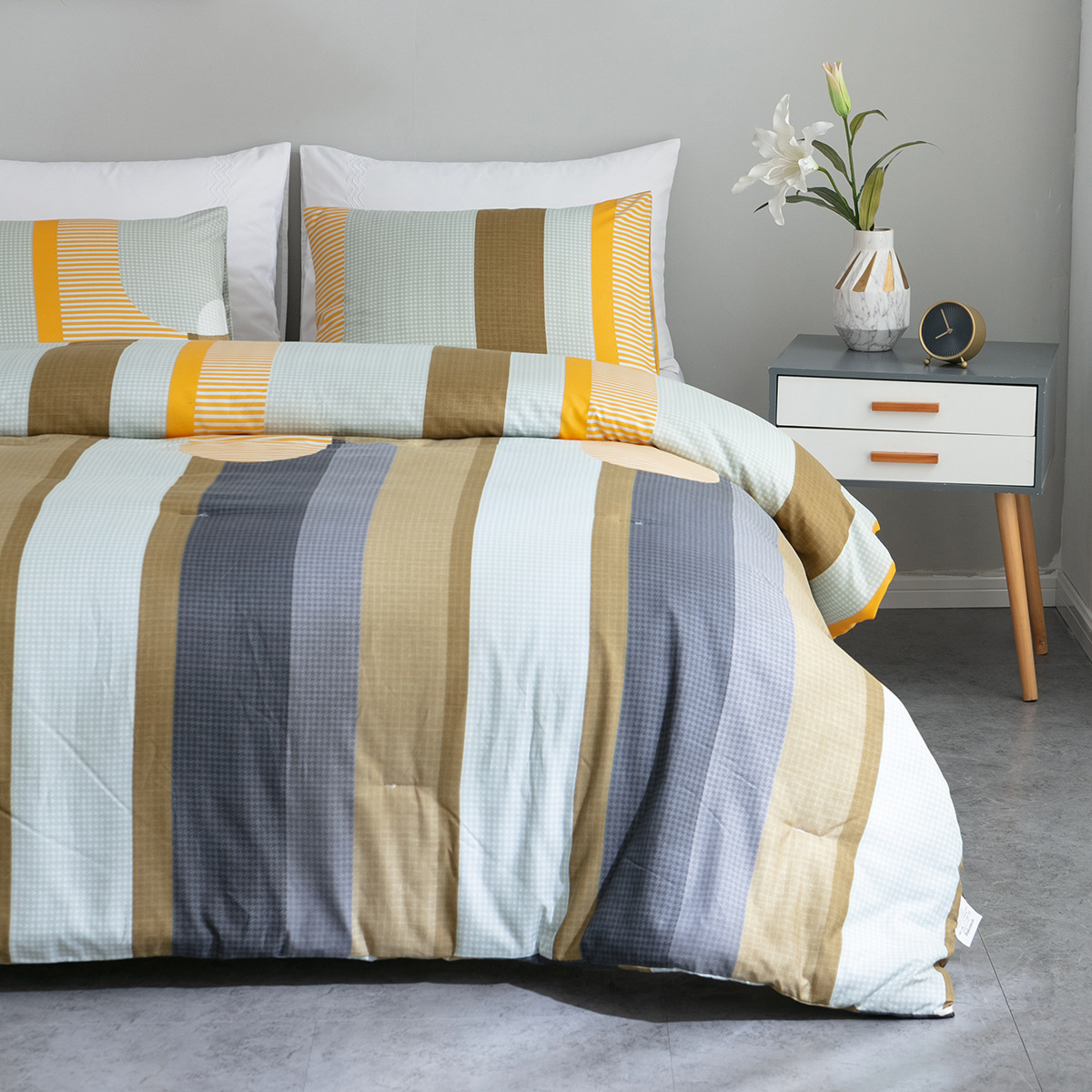 欧美家纺被子批发亚马逊出口ebay胖被三件套外贸跨境被芯床上用品