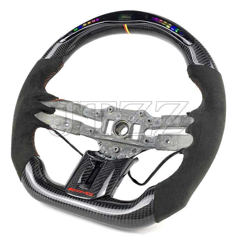 Suitable for Mercedes-Benz AMG CLA CLK CLC CLB C300 C- class dragonfly disc modified carbon fiber steering wheel