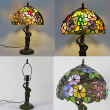 蒂芙尼燈具 歐式客廳台燈 卧室床頭台燈婚慶裝飾燈藝術復古葡萄燈