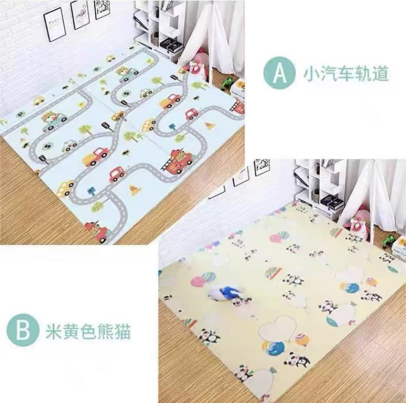 Almohadilla para gatear para bebé XPE plegable y engrosado para el hogar del bebé Almohadilla para gatear para la sala de estar Alfombrilla de espuma para niños insípida