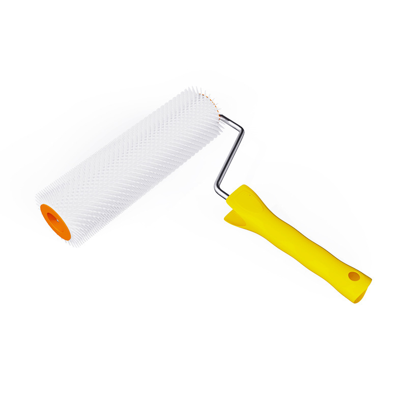 Rodillo de desespuma cepillo herramienta de pintura de piso auto-nivelación cilindro de desinflación de cemento cepillo de aguja rodillo auto-nivelación rodillo de desespuma