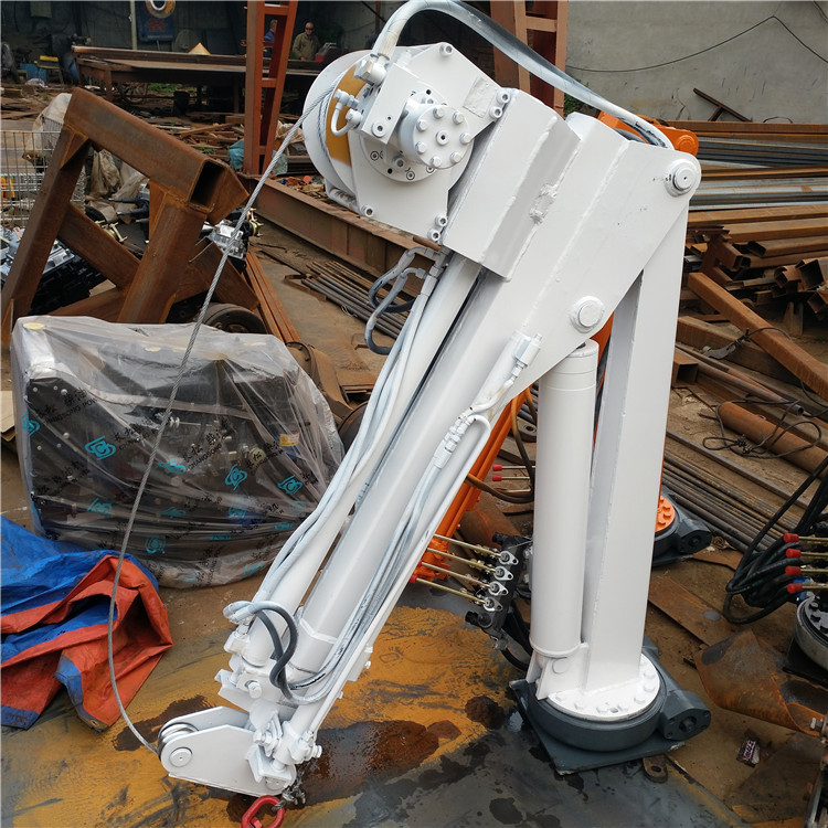 船用固定式折臂吊 360度机身回转升降式折臂吊 3吨固定式折臂吊