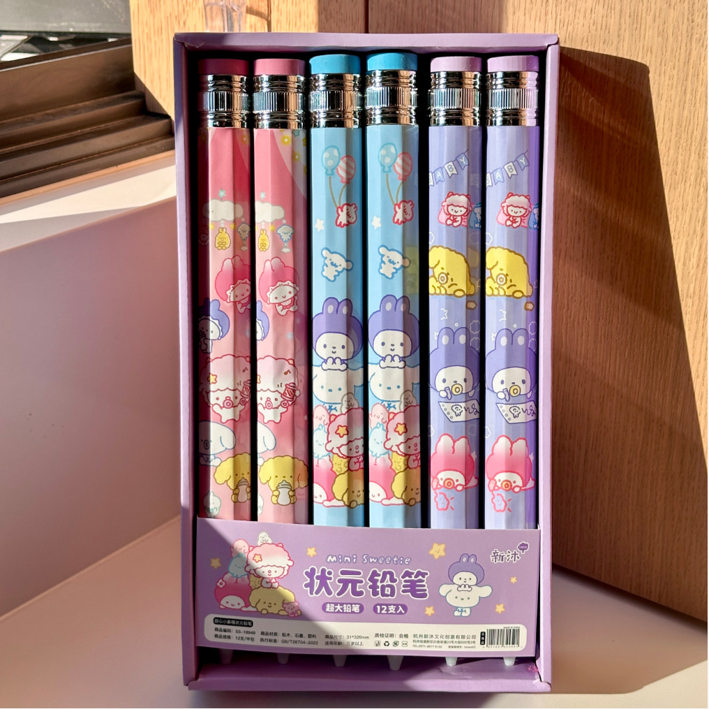 Nuevo dulce pequeño lápiz de nariz red lápiz de tamaño grande lindo lápiz de dibujos animados lápiz creativo lápiz gigante súper grande