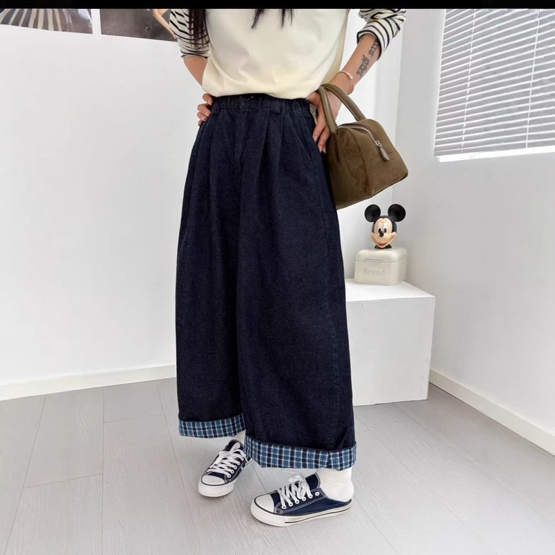 Paper Bag Home 2026 Spring New Style "Lazy Leisure Pants" All-Cotton Denim High-Waisted Washed R8008