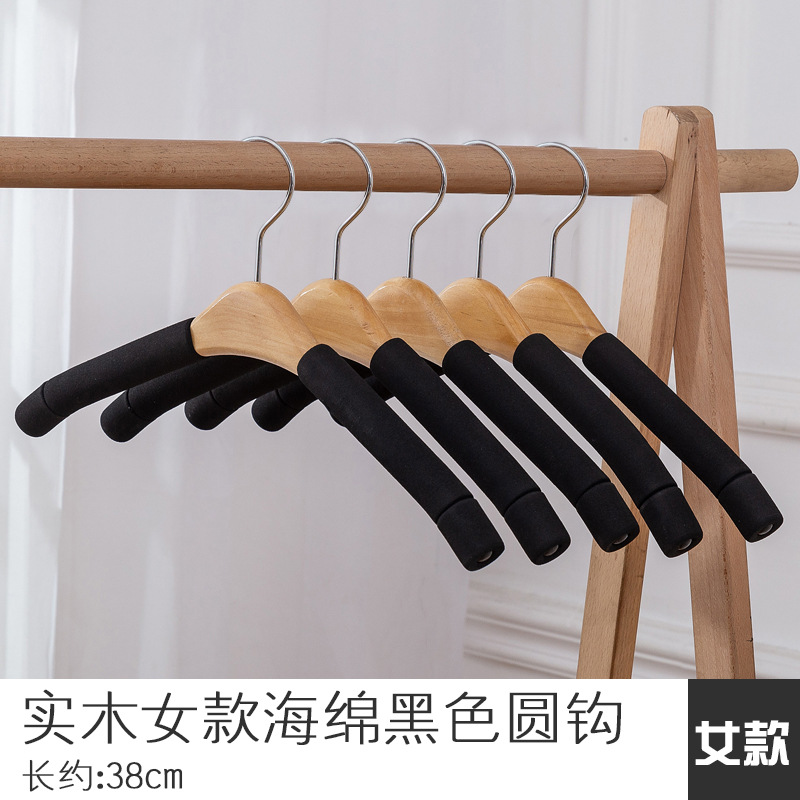 단단한 나무 여자 스폰지 블랙 라운드 후크