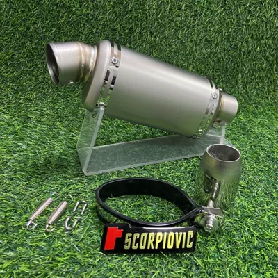 Motorcycle exhaust pipe Tail Section ZX4R CBR400 - short-310mm-titanium-color