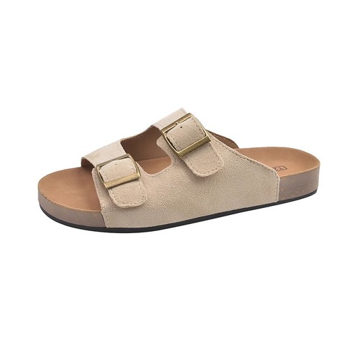 Boeken Slippers for Women - Summer Outerwear 2025 Semi-Thong High-Heeled Sandals Beach Versatile Fashion Flip-Flops