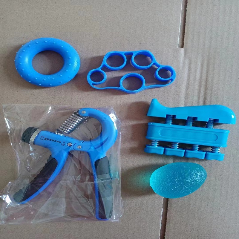 Traje de agarre en stock pulsera ejercicio mano fuerza agarre traje equipo de entrenamiento agarre conjunto de cinco piezas