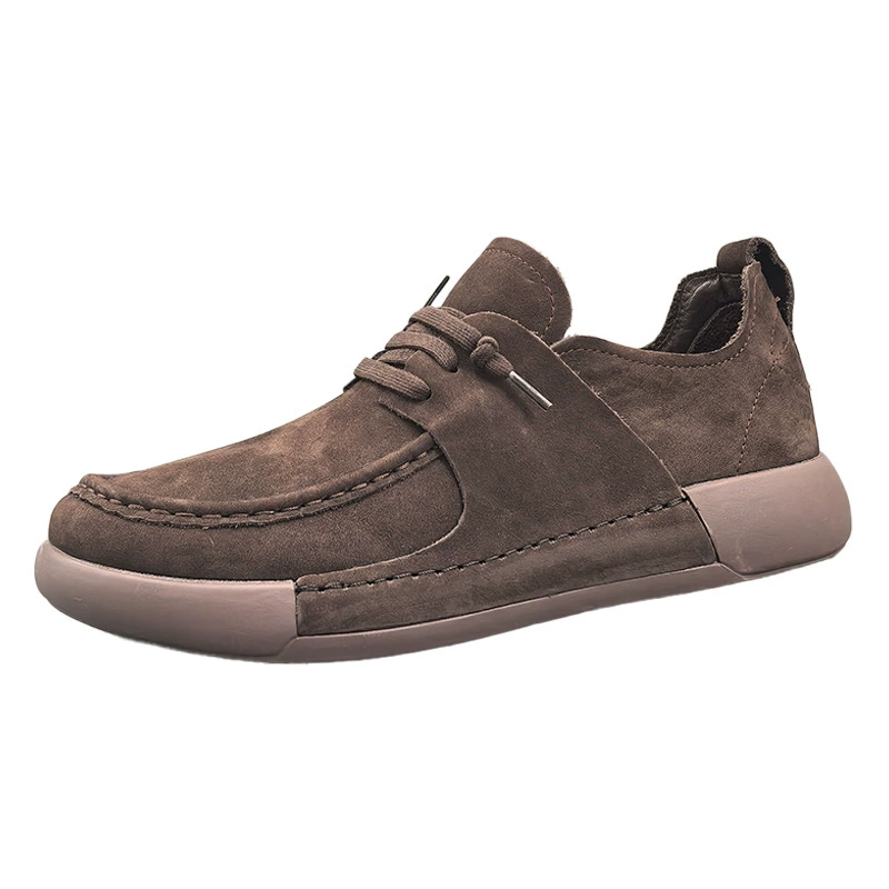 К sneakers стиль в корейском стиле из натуральной кожи, полуперчатые ботинки в демисезонной матовой отделке с европейским шиком
