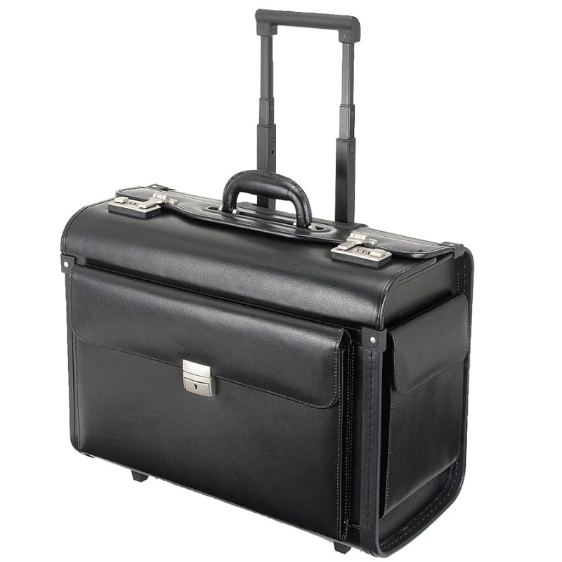Leather Captain's Trolley Case, Flight Case, Stewardess Case, Lawyer Business Boarding Case/Inch Photography Leather Captain's Trolley Case, Flight Case, Stewardess Case, Lawyer Business Boarding Case/Inch Photography
